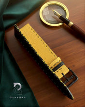 Load image into Gallery viewer, Special Handmade Yellow-Black Strap: Qanvera x Ando