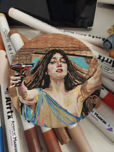 Load image into Gallery viewer, Circe 28.5mm dial with 150mm painting