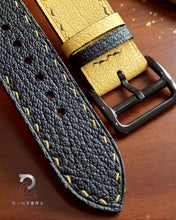 Load image into Gallery viewer, Special Handmade Yellow-Black Strap: Qanvera x Ando
