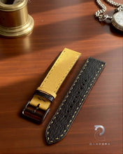 Load image into Gallery viewer, Special Handmade Yellow-Black Strap: Qanvera x Ando
