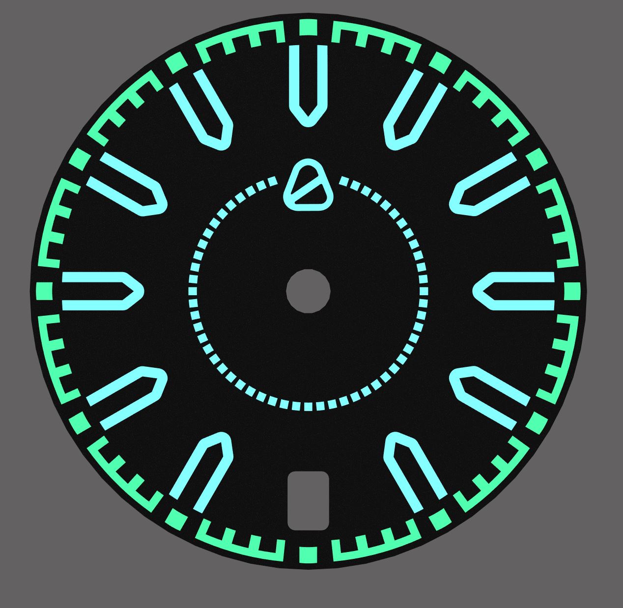 Neon Control Dials Antick Design: Aurora Neon NH35 Watch Dial – AndoAndoAndo