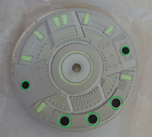 Load image into Gallery viewer, Spaceship Dial Prototype for NH38 and Miyota 9039
