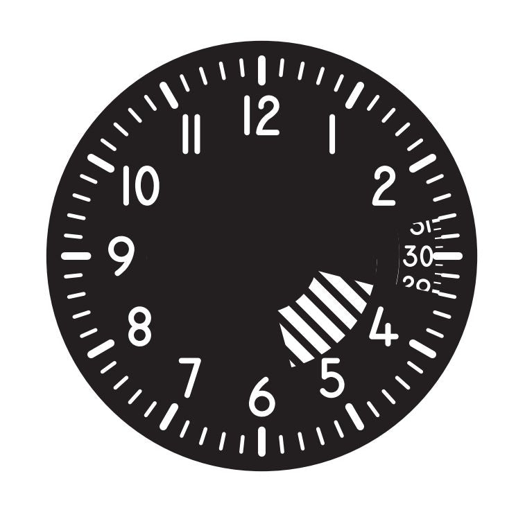 MLM Cream Black Field Watch Dial 29mm Luminous Yellow Marks Fit